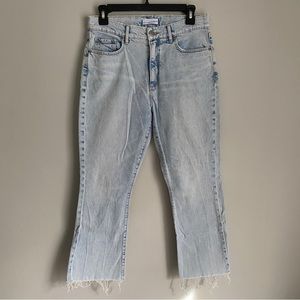 LOFT High Waist Kick Crop Jeans Size 6 28 READ
